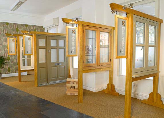 Wooden doors and windows Leamington Spa showroom