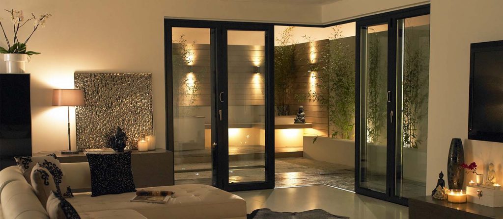 Timber bi-folding doors Leamington Spa, Warwickshire